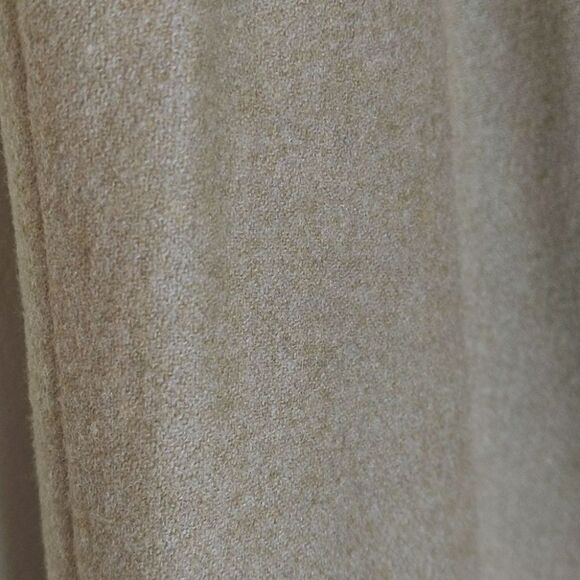 Vintage Lands End Tan Cashmere Wool  Trouser Pants Pleated High Waist Size 10 - Picture 12 of 16